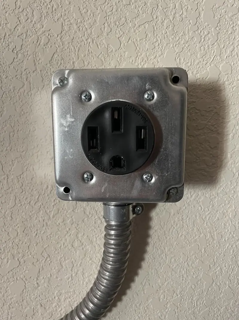 NEMA 14-50 outlet installed for Smart Home Electrical in Douglas